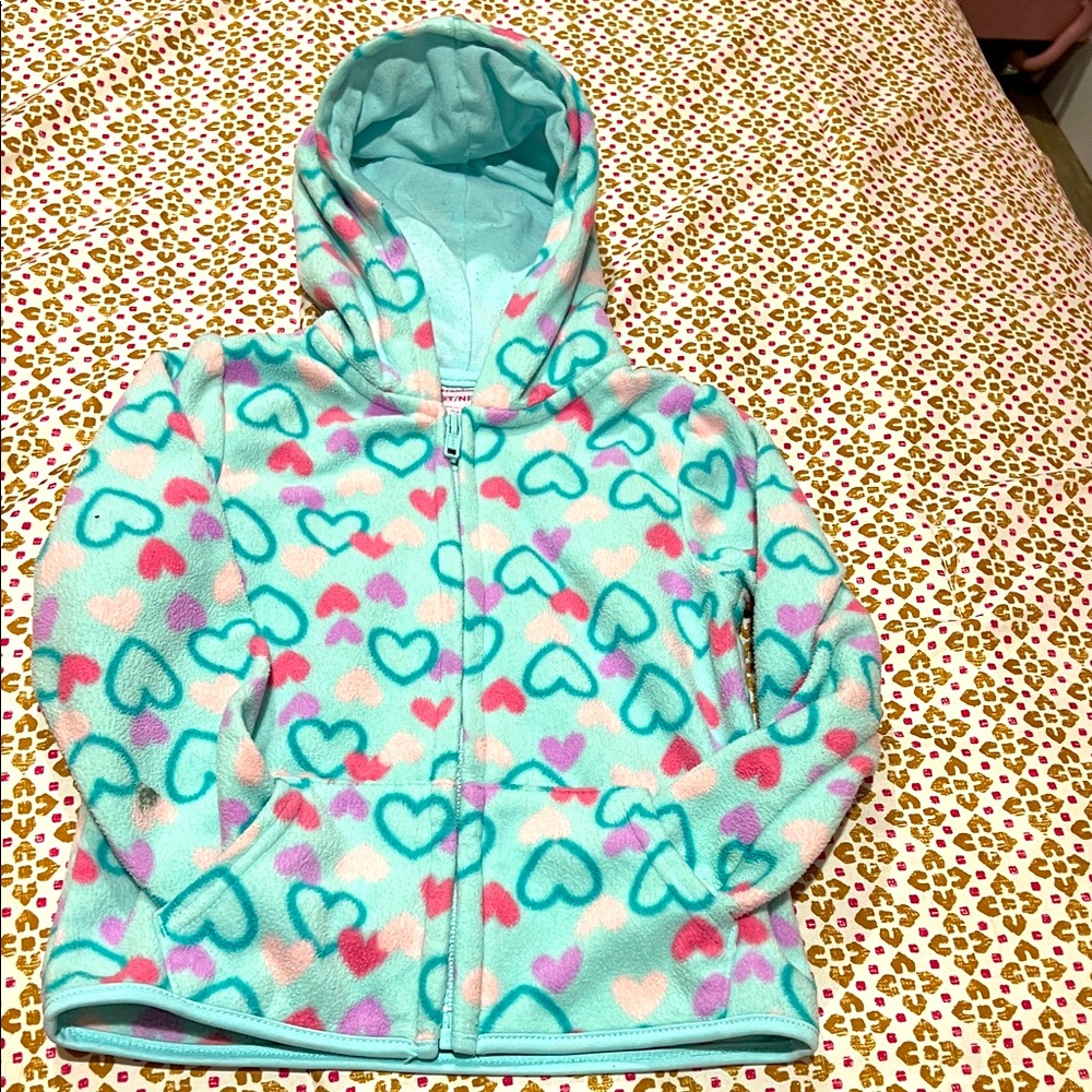 Garanimals Teal and Pink Heart Hoodie